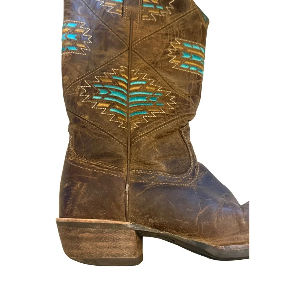 Ariat Cheyenne Tribal Boots Women's‎ Size 7B- Perfectly Broken-In Cowgirl Boots